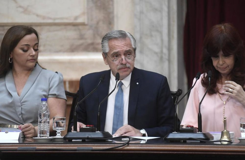 El presidente Alberto Fernández durante la apertura del período de sesiones ordinarias del Congreso de la Nación. Foto: Federico López Claro