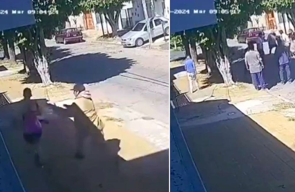 Intento de robo en Tres de Febrero / Captura de video