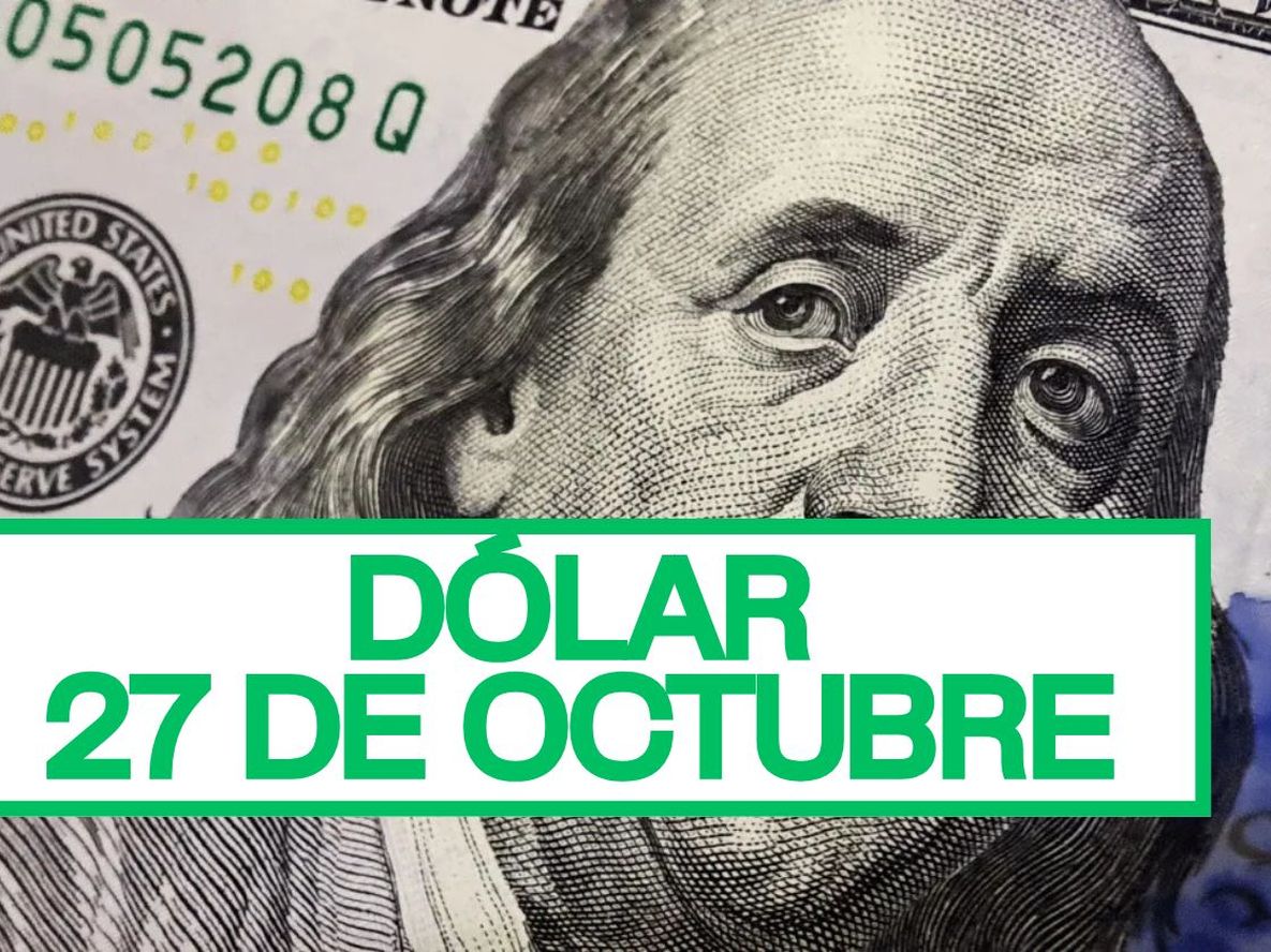 Está confirmado el precio que tendrá el dólar cuando abran los bancos este lunes 27 de octubre