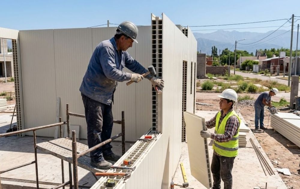 Los albañiles pueden construir una casa en solo 7 días con este sistema de PVC.