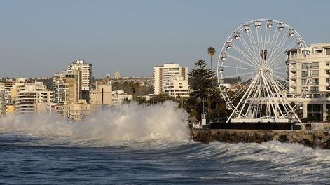 Los Andes | Marejadas en avenida Perú de Viña del Mar (Chile) / Gentileza