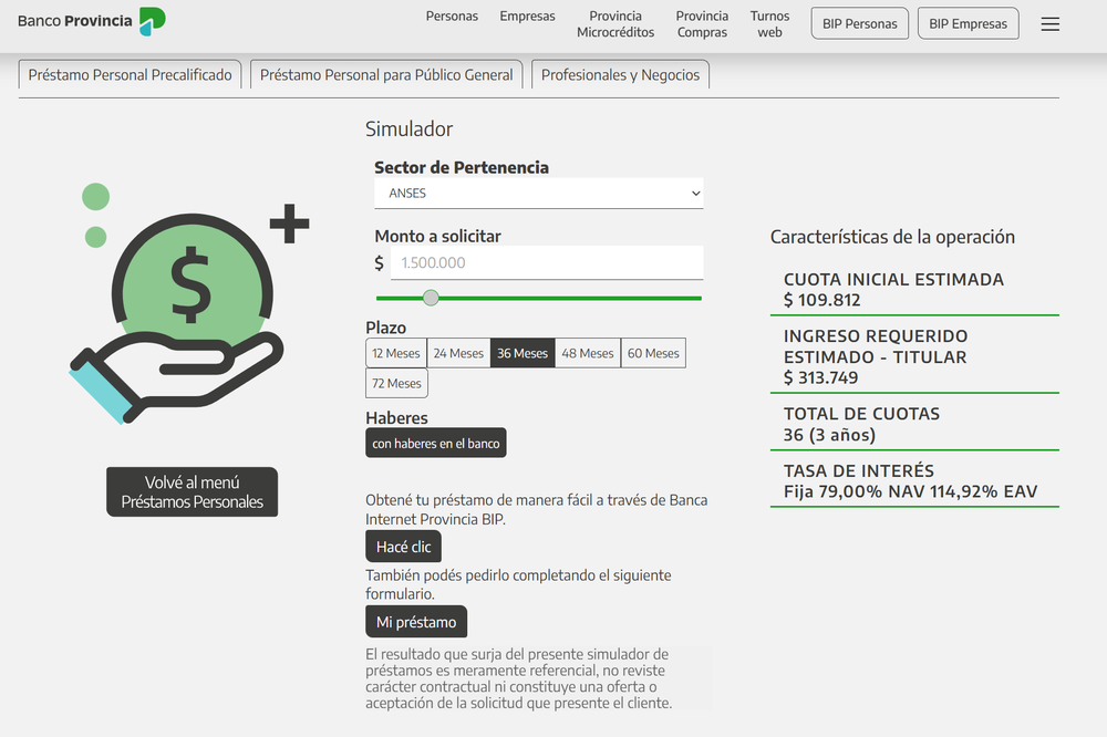 Para pedir el pr&eacute;stamo necesit&aacute;s ser titular de AUH, SUAF o jubilaci&oacute;n y cobrar en Banco Naci&oacute;n o Banco Provincia.