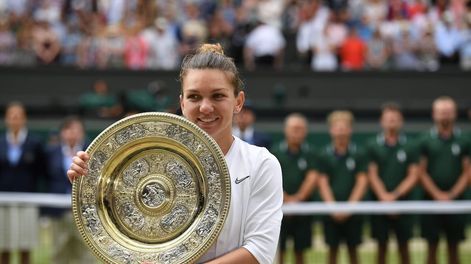 Halep gana a base de trabajo