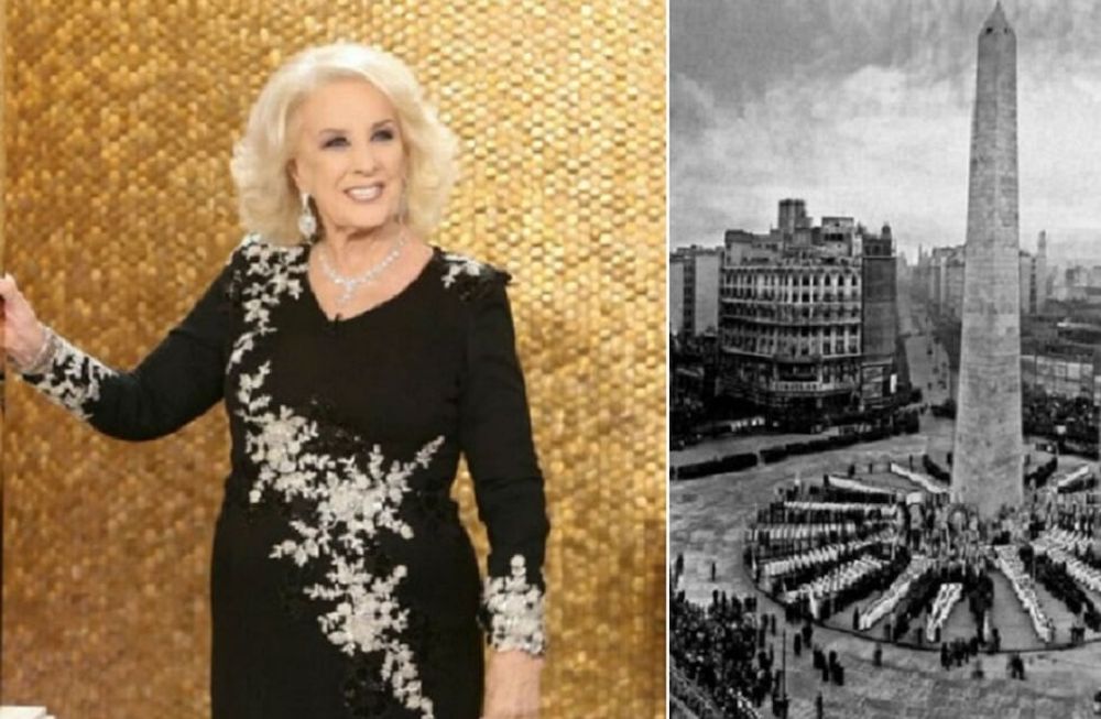 Mirtha Legrand admitió que presenció la inauguración del Obelisco