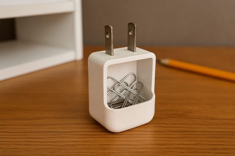 Los adaptadores quemados o rotos son un estorbo y ahora pueden ser la solución para encontrar objetos pequeños en casa.