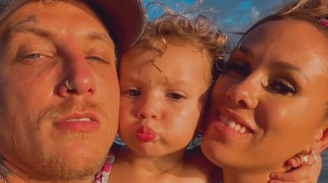 El Polaco junto a Barby Silenzi, en Jamaica.