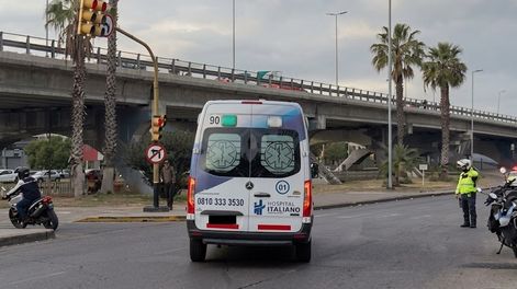 Operativo de traslado de un corazón para un trasplante en el hospital Italiano