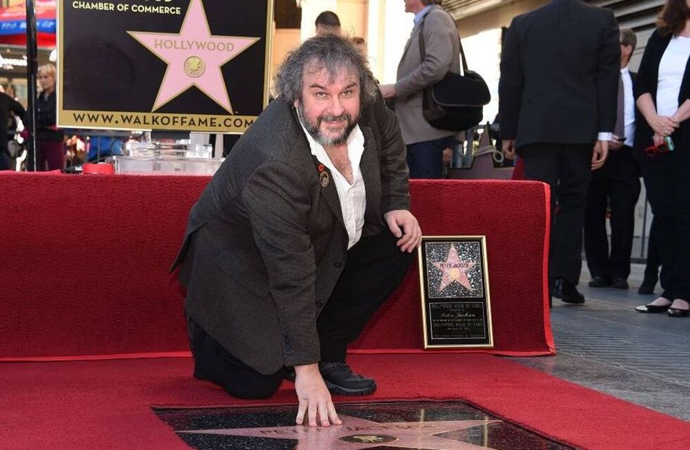 El director de El Hobbit Peter Jackson tiene su estrella en Hollywood