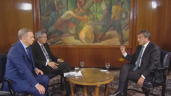 Sergio Massa le dio una entrevista al programa A dos voces de TN.