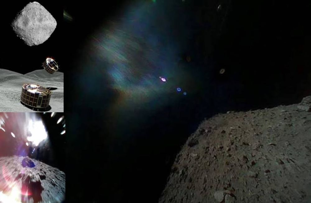 Un robot aterriza por primera vez en el asteroide Ryugu y manda increíbles imágenes