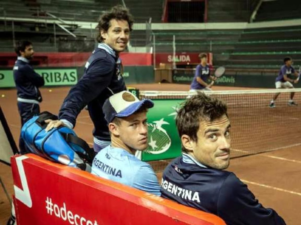 Copa Davis en San Juan: quinientos niños disfrutaron con los ídolos