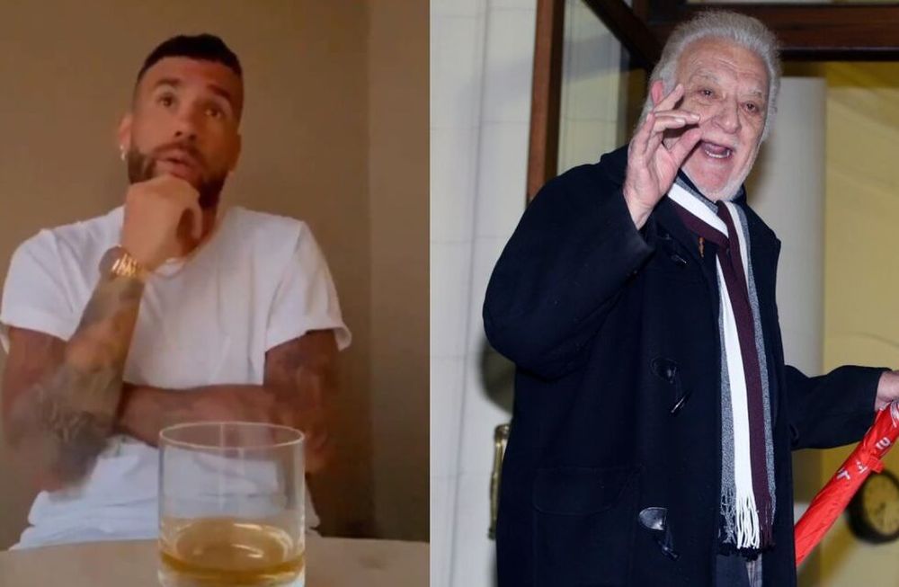 Otamendi tituló su interpretación como clases de whisky con el Coco Basile y generó miles de reproducciones en las redes sociales. / Gentileza.