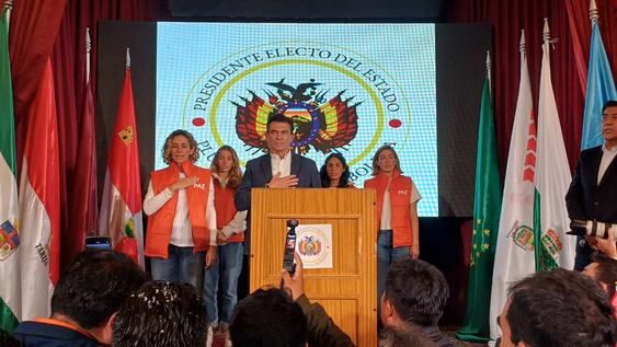 El presidente electo en Bolivia, Rodrigo Paz.