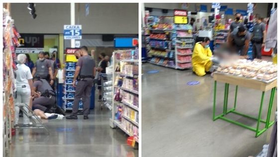 Un hombre de 46 años se escondió en un supermercado, el hecho sucedió en el municipio de Cantaduva, Brasil. / Foto: Gentileza G1