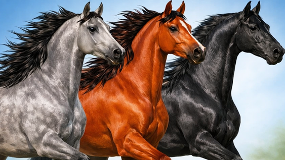 elegi un caballo en la imagen y descubri tu caracter oculto y tu proposito en la vida
