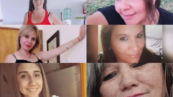 Las seis mujeres víctimas de femicidios en Mendoza durante 2025. De izq. a der. y de arriba a abajo: Antonia Nélida Falcón, Alejandra Cuevas, Eliana Valeria Speziale, Verónica Magallanes, Carla del Souc y Flora Inés Moyano.