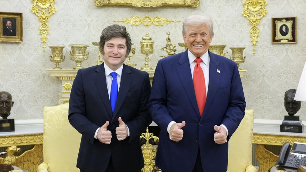 Foto de la semana pasada: Javier Milei junto a Donald Trump en la Casa Blanca