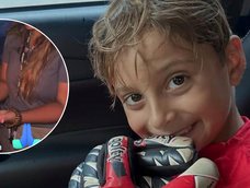 El emotivo cumpleaños de Lucas Gámez: su familia le llevó una torta al edificio derrumbado donde continúa desaparecido.