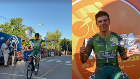 Cobarrubia repitió su buena performance en la Etapa 3 de la Vuelta de Mendoza