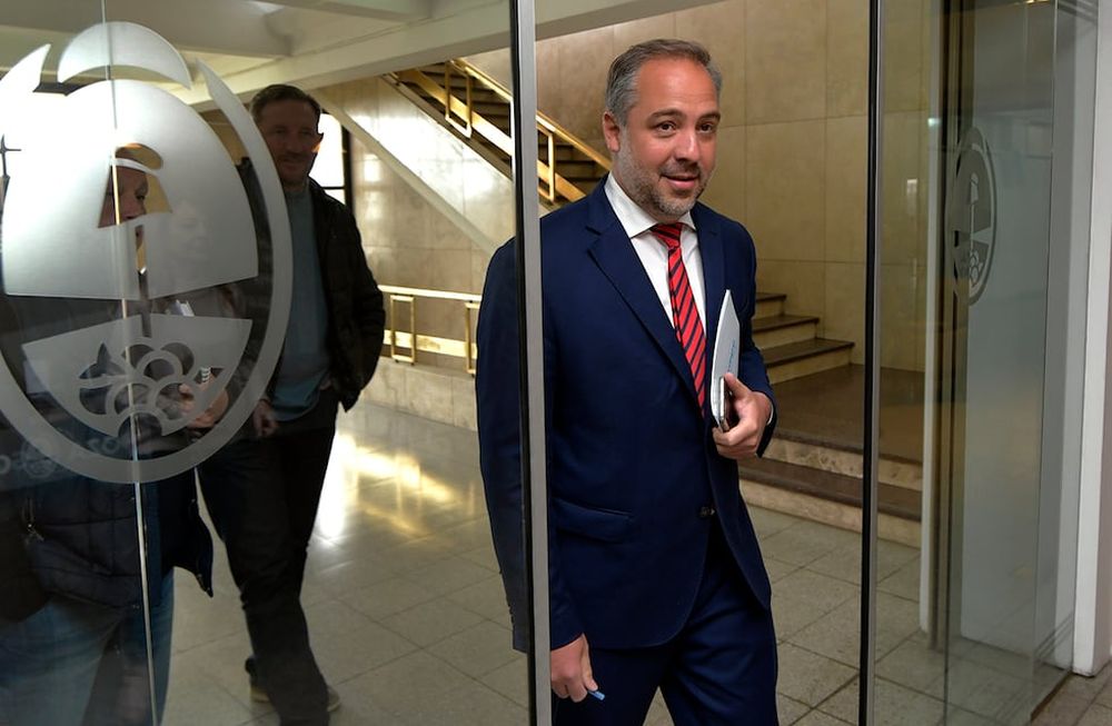 Esta jornada se reunieron los intendentes del Gran Mendoza, con el gobernador Rodolfo Suárez, para anailzar el tratamiento de uso del agua José Matías Stevanato , intendente de MaipúFoto: Orlando Pelichotti / Los Andes