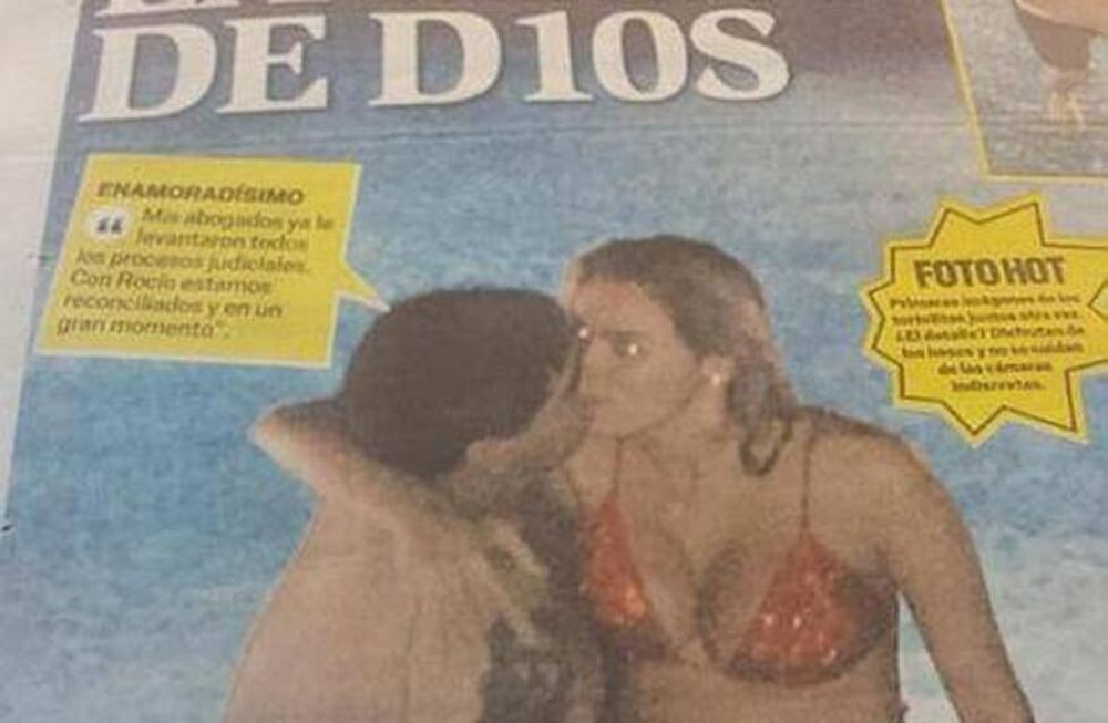 Maradona, la mano de D10S y su explícita reconciliación con Rocío Oliva