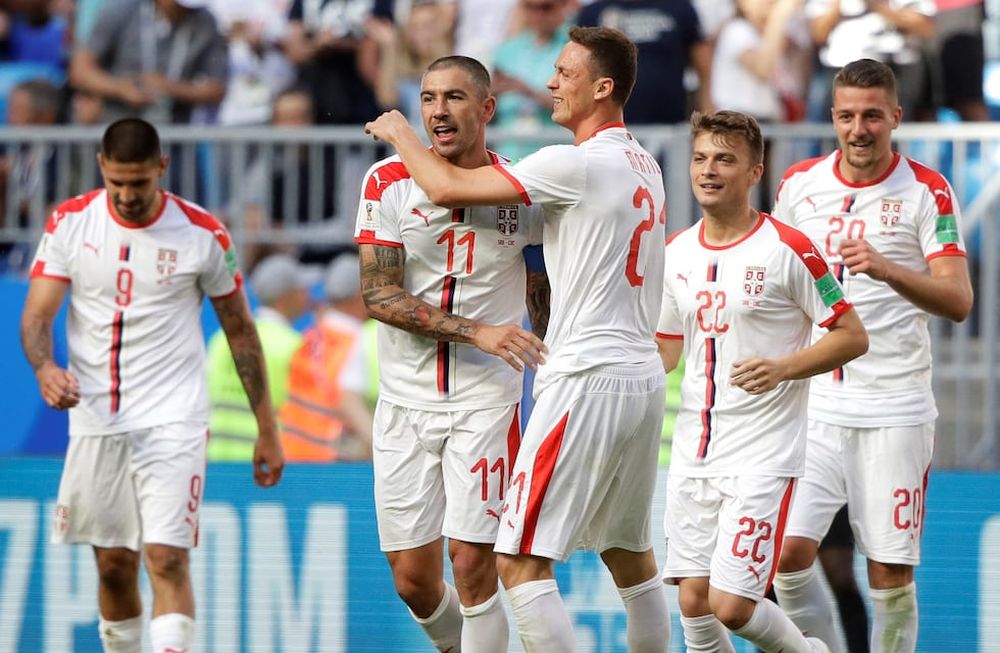 Serbia festejó el valioso triunfo ante Costa Rica