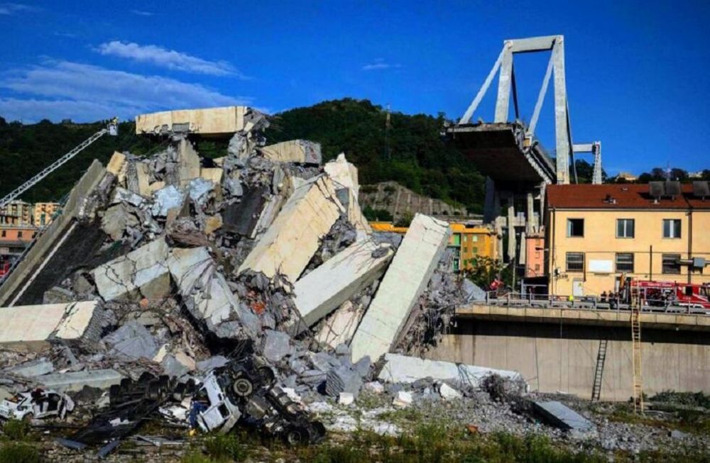 Italia de luto por el derrumbe  de un puente: 35 muertos