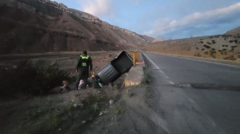 Accidente en Ruta 7, a la altura de Horcones.