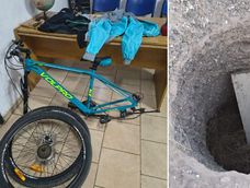 Le robó la bicicleta a una mujer en el Cerro de la Gloria, se escondió en un pozo y fue detenido