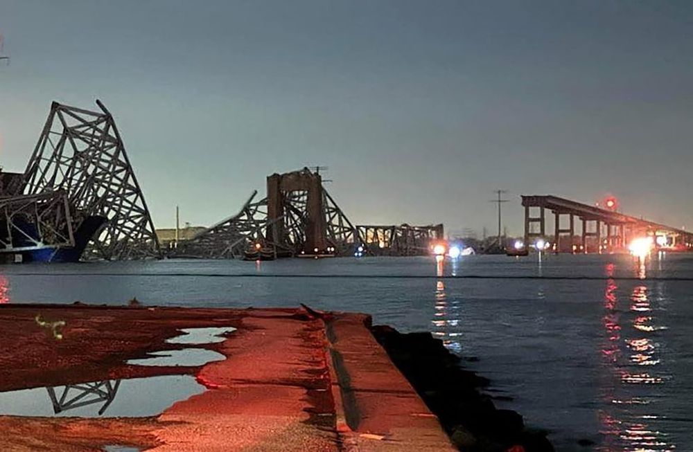 Derrumbe de puente en Baltimore (Gentileza)