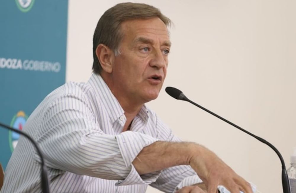 Rodolfo Suarez, gobernador de Mendoza. / archivo
