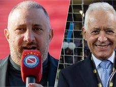 Cristian Malaspina, presidente de Argentinos Juniors, y Victor Blanco, expresidente de Racing Club. Cristian Malaspina, presidente de Argentinos Juniors, y Victor Blanco, expresidente de Racing Club.