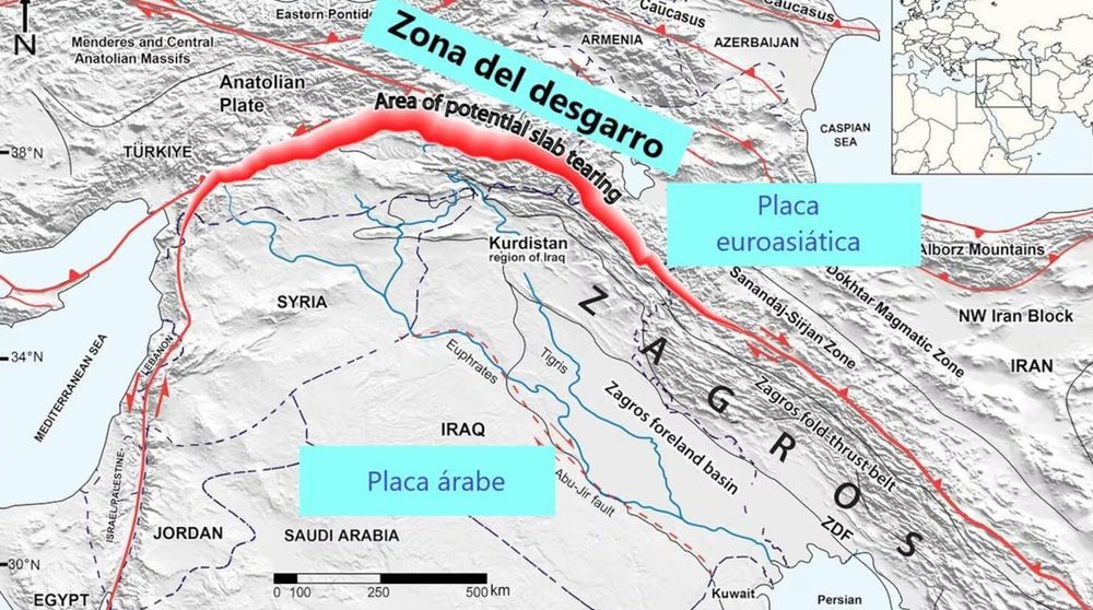Se trata de los restos de la placa oceánica de Neotetis, que alguna vez formó el fondo marino de un océano extinto