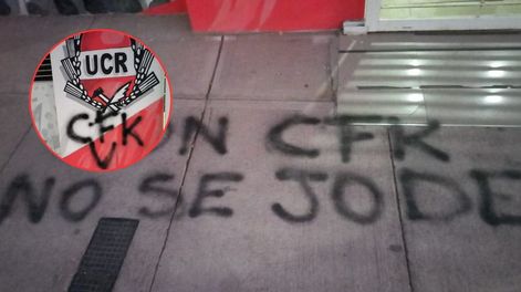 La UCR Mendoza repudió los actos vandálicos en su sede y en la UNCuyo: Cristina irá presa, no es víctima, es delincuente.