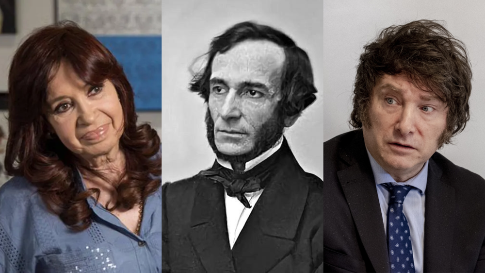 Cristina Kirchner, la estatista. Juan Bautista Alberdi, el liberal. Javier Milei, el anarcocapitalista.