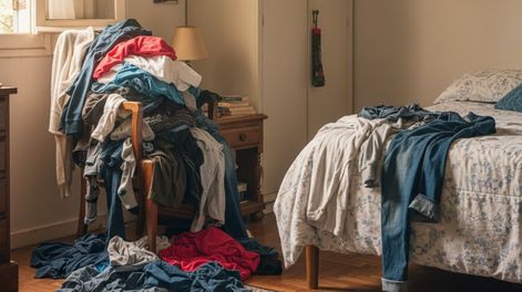 las personas que tienen una silla con ropa acumulada poseen una dificultad, segun la psicologia