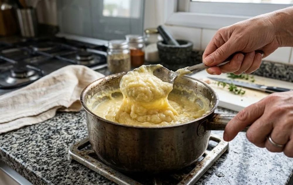 Cada chef tiene un truco distinto, pero si el puré ya se puso gomoso, no se arregla revolviendo más.