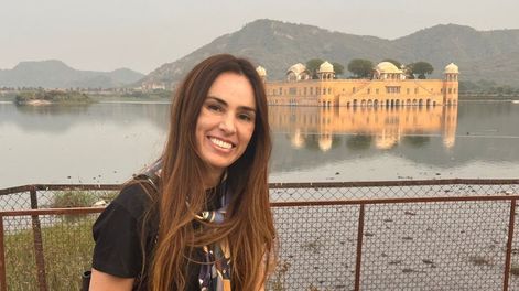 En la India, Florencia pintará un mural en una escuela de niños con discapacidad. | Foto: gentileza