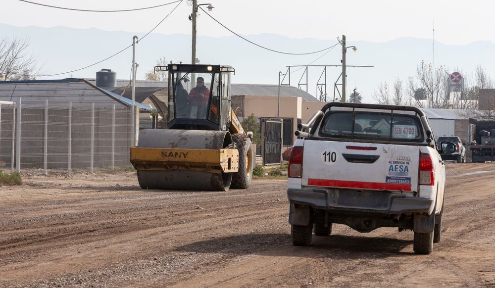 Obras en el Acceso Este, tramo Maipú