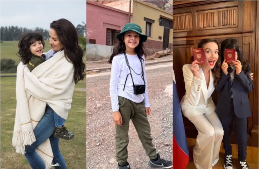 Natalia Oreiro y un emotivo video con fotos de su hijo Merlín Atahualpa.