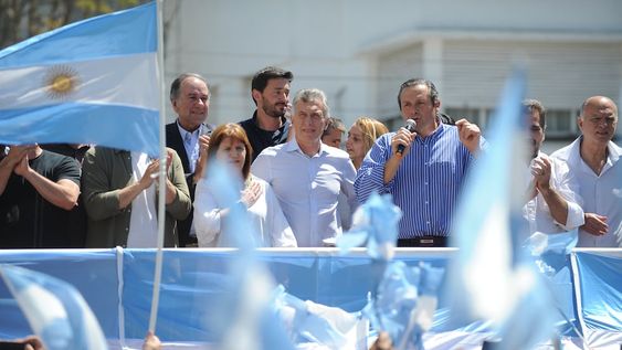 El ex presidente Mauricio Macri se presenta a declarar en el juzgado federal de Dolores por la causa de espionaje a los familiares de los tripulantes del Ara San Juan. Foto Clarin