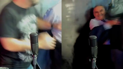 Trompadas en un stream en el que participaban Guillermo Moreno y Eduardo Belliboni.