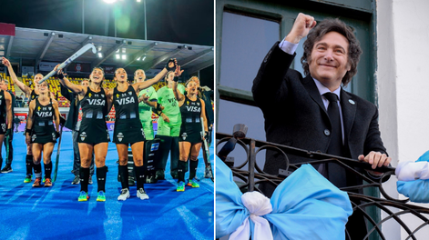El festejo de Javier Milei ante el triunfo de Las Leonas: Vamos Carajo