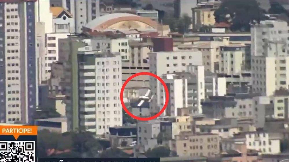 Impactante accidente aéreo en Brasil.