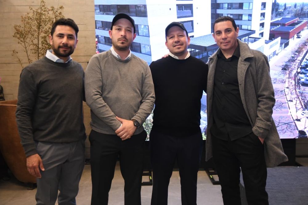 César Torres, Facundo Lazarte, Pablo Lazarte, de Lazarte Maderas, y Maximiliano Gutiérrez, presentes en Preview 2026. 