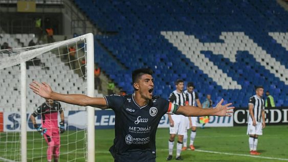 Matías Quiroga fue uno de los heroes Azules que vencieron a Gimnasia y Esgrima por la Copa Argentina, en uno de los clásicos más importantes de la historia. / Gentileza.