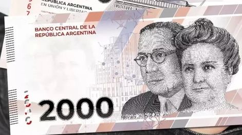 Billete de 2000 pesos / Archivo