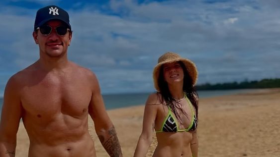 Las vacaciones de Nico Vázquez y Gimena Accardi en las playas de Panamá.