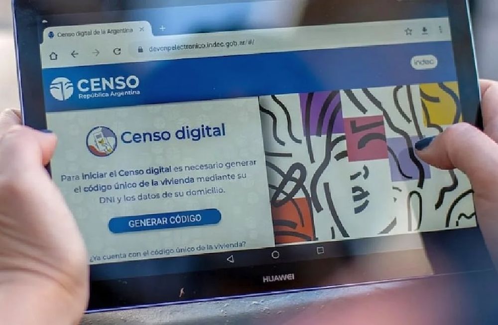 Comenzó de manera digital el Censo Nacional 2022. / Los Andes