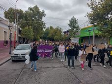 La manifestación estaba compuesta en su mayoría por mujeres. &nbsp;